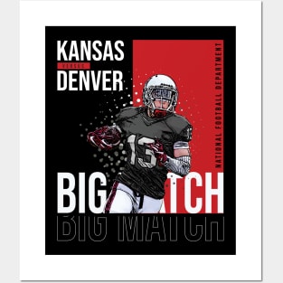 American Football Kansas Denver, Big Match Posters and Art